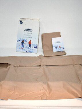 Sunflower 100% Cotton Pillowcases, Queen Size, Set of 2, Light Brown, 20" x 30",